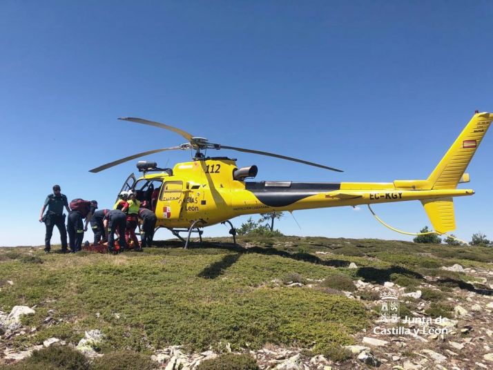 Rescatan a un senderista en la Sierra Cebollera
