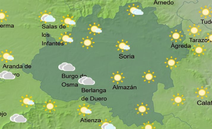 El tiempo en Soria: Ligera subida de las máximas
