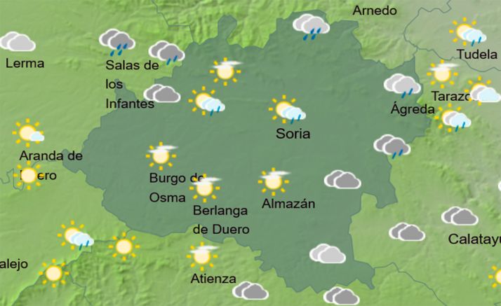 Menos calor y riesgo de tormentas