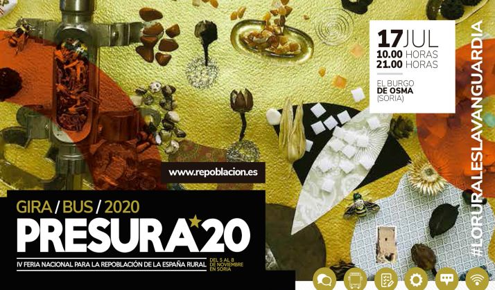 El Autobús de la Repoblación inicia en El Burgo su gira por la España poco poblada con el mensaje Lo Rural es la Vanguardia