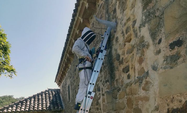 Una imagen de la actuación de los bomberos. /Ayto.