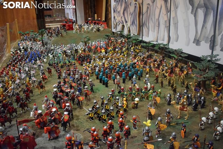 El Aula Arqueológica de Garray inaugura la exposición de playmobil La batalla de las Navas de Tolosa con 2.500 piezas