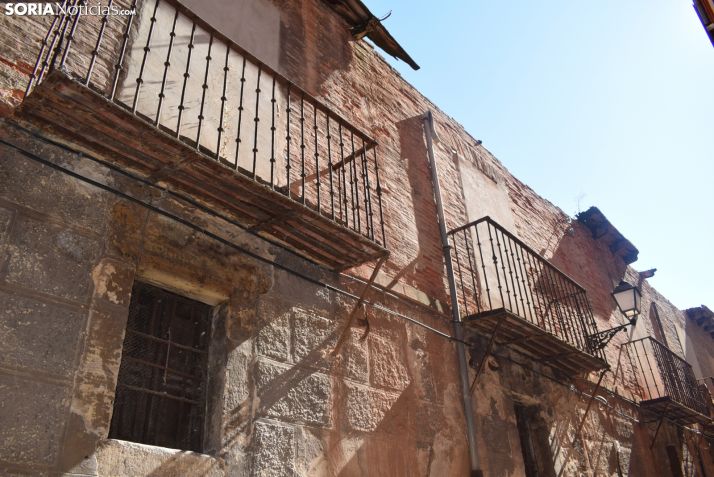 Así ha quedado el número 40 de la calle Zapatería de Soria