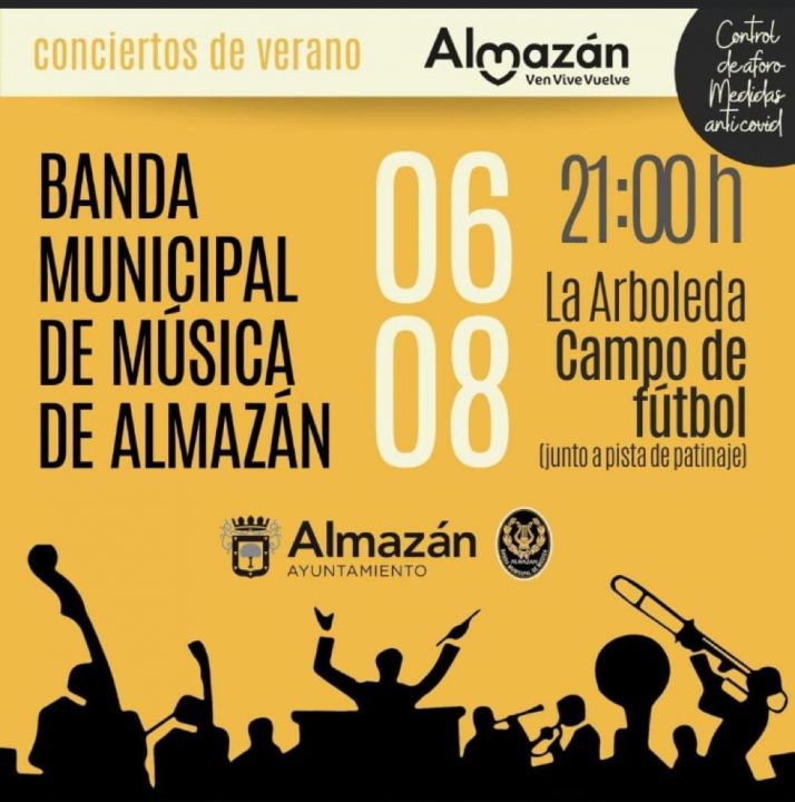 La Banda de Almazán ofrece sus conciertos de verano: el próximo este sábado