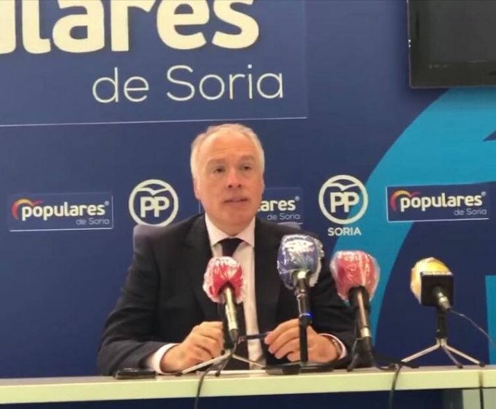 Muñoz Remacha, portavoz del PP en el Ayuntamiento de Soria.