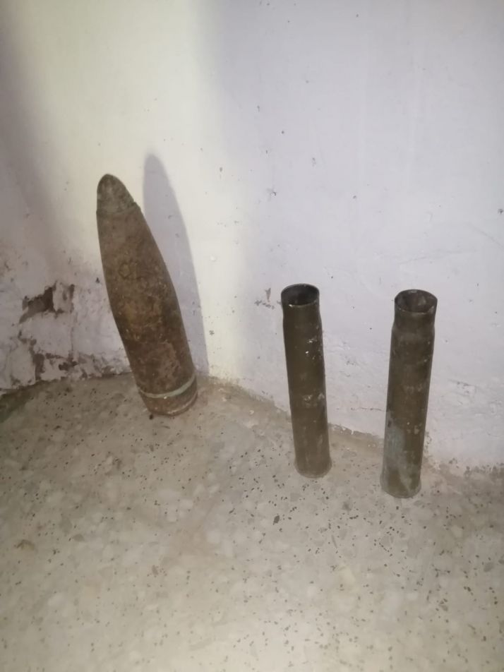 La Guardia Civil destruye un proyectil que se encontraba en la ermita de Rello