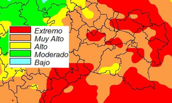 Nuevo día de alto riesgo de incendios en la provincia