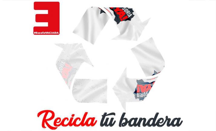 Campaña de renovación de banderas de la Soria Ya