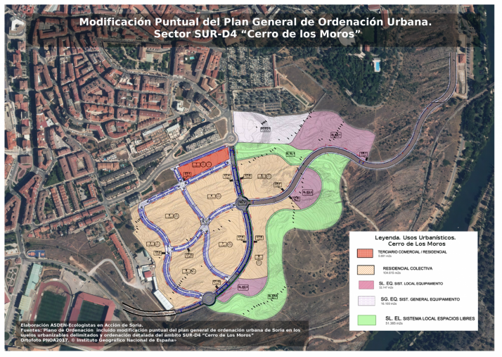 Proyecto urbanístico en el Cerro de los Moros. /Asden