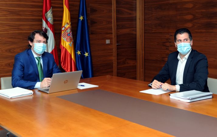 Mañueco pide unir fuerzas para lograr que el reto demográfico peso en el reparto de los fondos europeos 