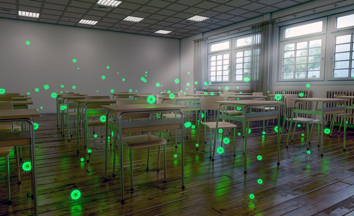 Una guía del CSIC muestra cómo se deben ventilar las aulas para reducir el riesgo de contagio por Covid-19