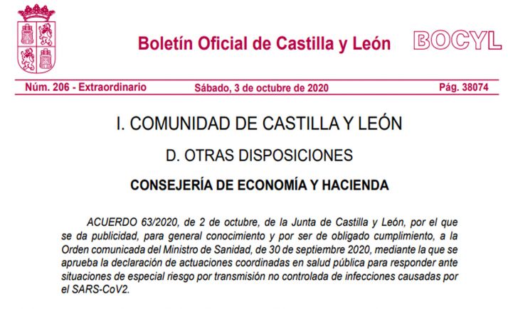 La Junta da publicidad a la Orden ministerial sobre actuaciones en ciudades de más de 100.000 habitantes para responder ante situaciones de especial riesgo
