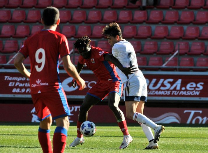 Merecida victoria del Numancia en el último test de la pretemporada