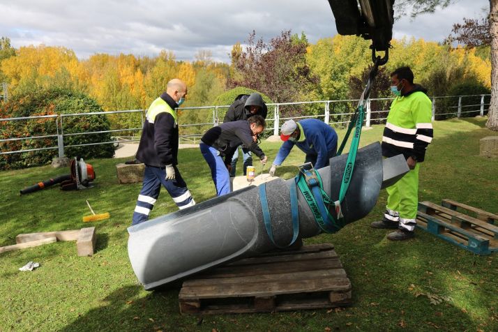 Las obras del V Simposium de Escultura de Almazán estrenan ubicaciones 