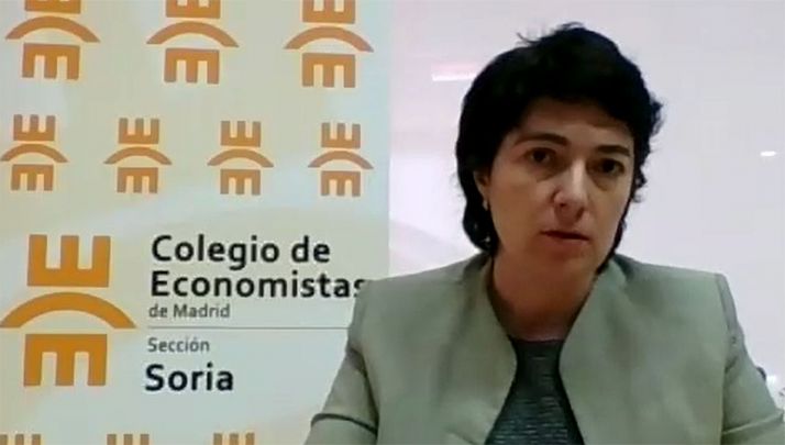 Mercedes Ciria Berzosa, presidenta de la sección de Soria del Colegio de Economistas de Madrid. 