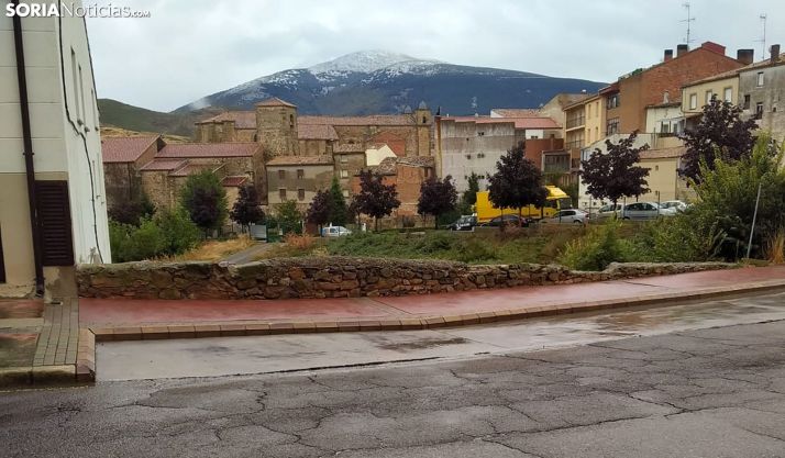 Vista del Moncayo, en Ágreda, este sábado. /SN