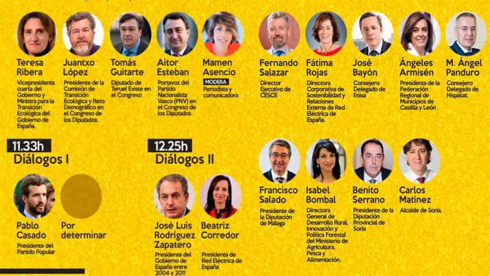 Zapatero, Casado y Teresa Ribera estarán en Presura 2020