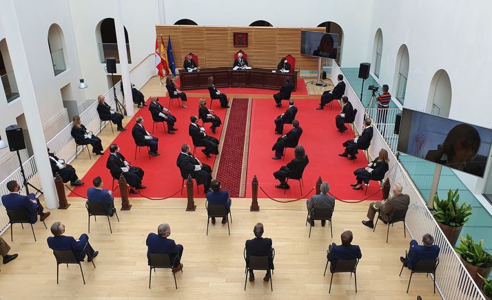 Una imagen del acto solemne. /TSJCyL