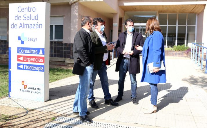Tudanca (de frente), con Barcones, Cedazo y Rey (izda.). 
