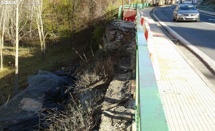 Las obras en los accesos a San Saturio se extenderán por cuatro meses