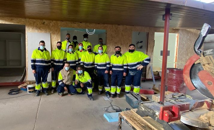 FOES y Cortabitarte forman a 14 alumnos en montaje de construcciones de madera e insertan laboralmente al menos, al 50%