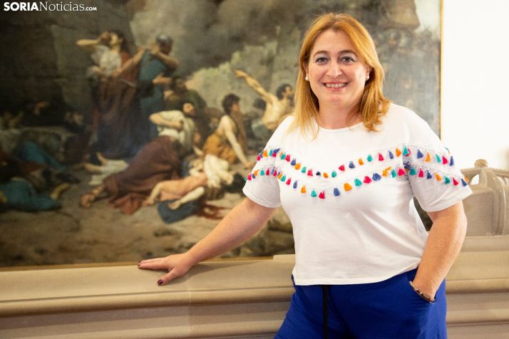 María José Jiménez valora los primeros compases de la escuela de pilotos de Garray