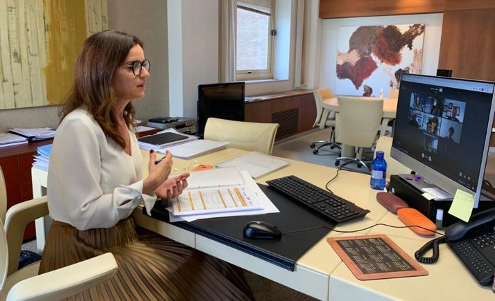 Carlota Amigo en la reunión mantenida este martes. /Jta.