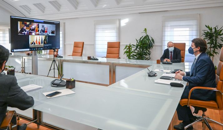 Mañueco, Lambán y García-Page defienden ante Europa un régimen común de ayudas a la compensación de la actividad económica en áreas despobladas para Soria, Teruel y Cuenca	