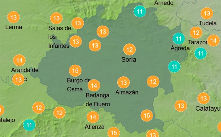 El tiempo en Soria: Leve descenso en los termómetros