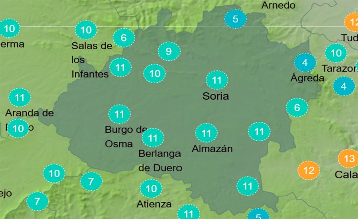 El tiempo en Soria: Descenso de las temperaturas