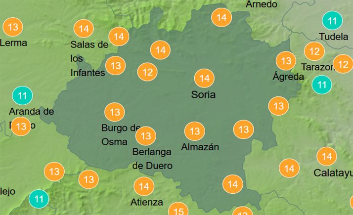 El tiempo en Soria: Despejado con leve mejoría en las máximas