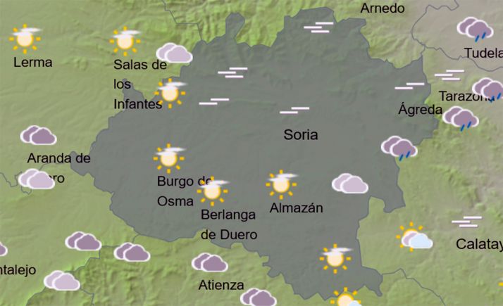 El tiempo en Soria: Suben las temperaturas y más viento