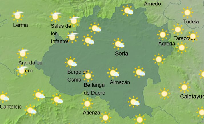 El tiempo en Soria: Nieblas matinales que se despejan durante el día 