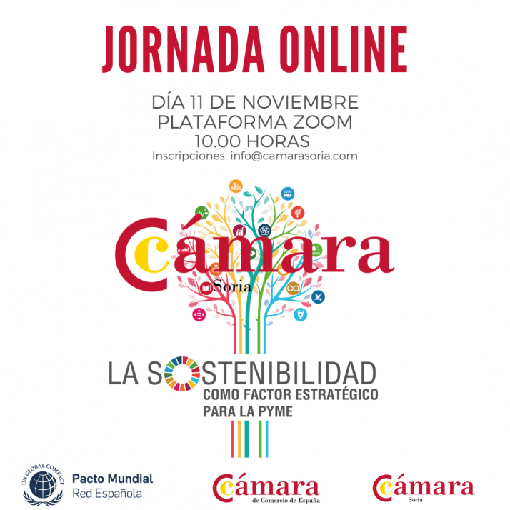 La Cámara de Soria organiza una jornada online sobre la sosteniblidad como factor estratégico para las empresas