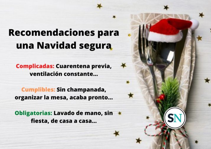 12 recomendaciones de los expertos, algunas más fáciles de cumplir que otras, para una Navidad segura 