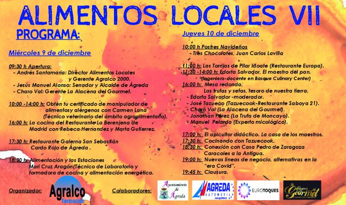 Todo listo para una nueva edición del ciclo agredeño Alimentos Locales