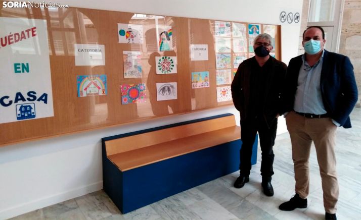 El Burgo expone los dibujos de la campaña Quédate en casa