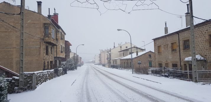 Estado de la travesía de Duruelo de la Sierra. /Agustín Sandoval