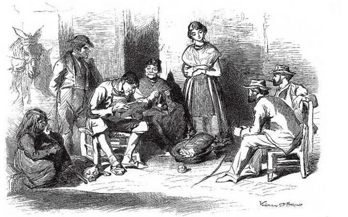 La Diputación felicita la Navidad con un dibujo de Valeriano Bécquer 