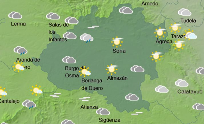 El tiempo en Soria: Chubascos más intensos a partir de la tarde