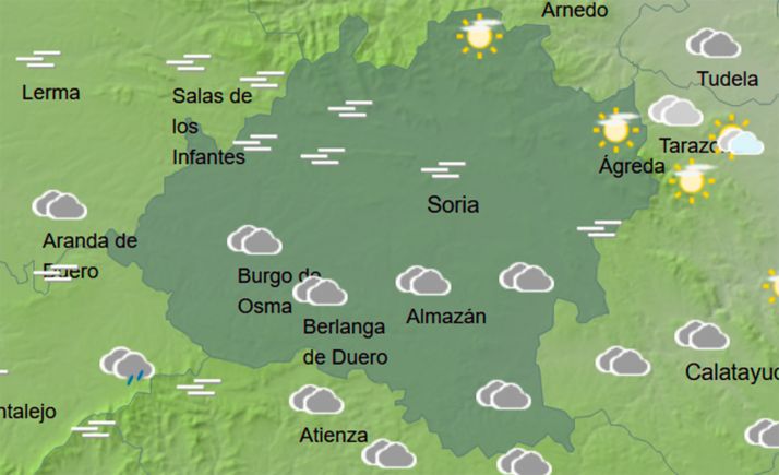 El tiempo en Soria: Aumenta la nubosidad