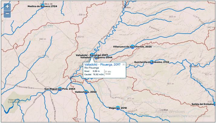 Afirman que la vaquería de Noviercas consumirá como la cuarta parte del caudal del Pisuerga, pero la web de la CHD lo desmiente