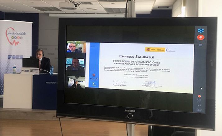 FOES, reconocida por el Ministerio en su promoción de la salud en el trabajo