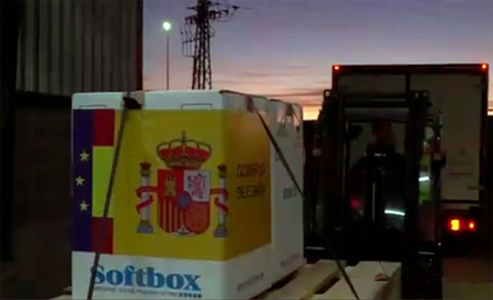 Las primeras dosis de la vacuna contra la COVID-19, dispuestas para su distribución