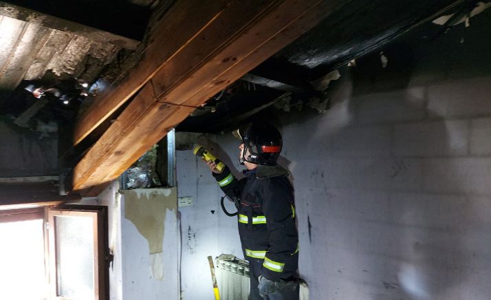 Nuevo incendio en una chimenea doméstica