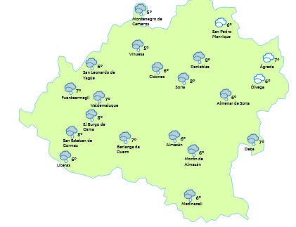 Tiempo de Soria a las 15:00 horas/eltiempo.es