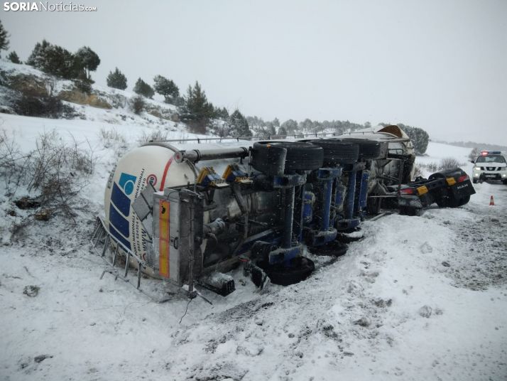 1 accidente, 4 rescates de vehículos y 4 personas evacuadas, balance del temporal en las carreteras sorianas