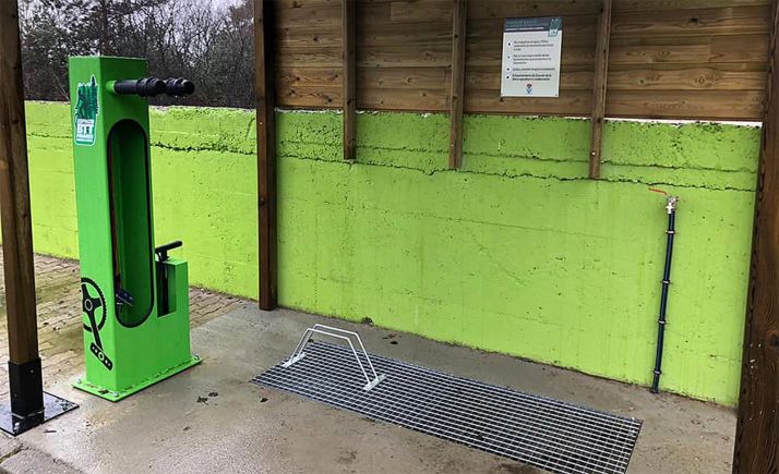 Duruelo habilita un lugar de puesta a punto de bicicletas