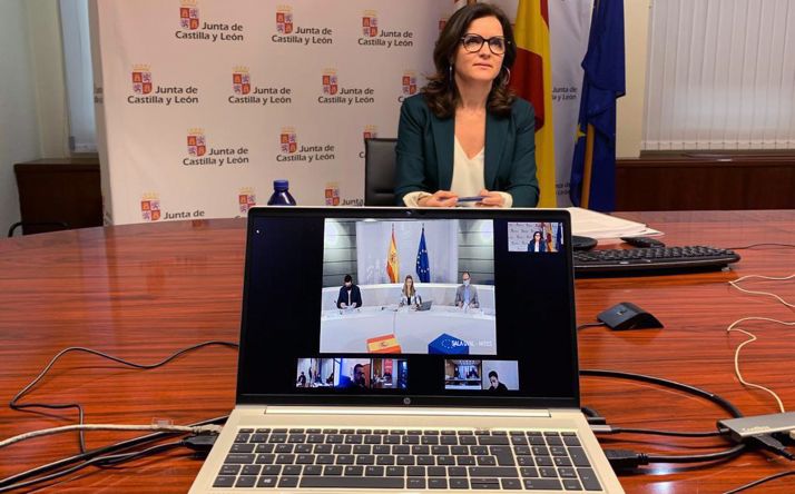 Carlota Amigo defiende un reparto justo de los fondos UE y la reducción de las modalidades de contrato 
