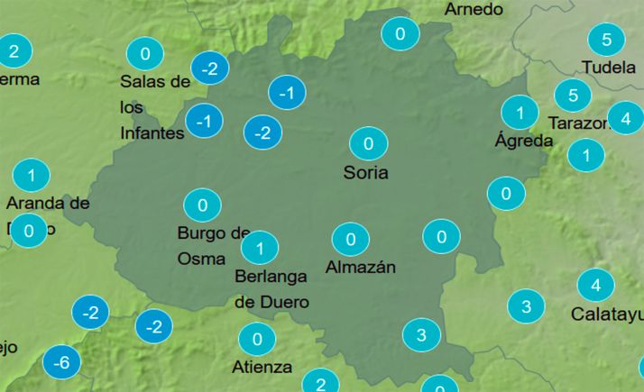 El tiempo en Soria: Heladas fuertes en zonas de montaña